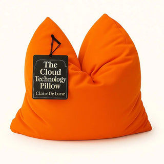 Claire De Lune Cloud Technology Pillow – Sunset Orange | Travel, Sensory, IVF, Dorm, Baby Shower & Bridesmaid Gift | Ultra Plush, Shapeable, Soft My Store