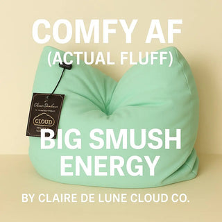 Breakup Gift Pillow – Mint Mirage “Zen Zaddy” | Cloud Technology™ Comfort Pillow for Anxiety, Bedtime, and Self-Care Healing Claire De Lune | The Cloud Technology Pillow | The Pillow That Hugs You Back soft pillow, travel pillow, sensory gift, comfort