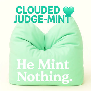 Breakup Gift Pillow – Mint Mirage “Zen Zaddy” | Cloud Technology™ Comfort Pillow for Anxiety, Bedtime, and Self-Care Healing Claire De Lune | The Cloud Technology Pillow | The Pillow That Hugs You Back soft pillow, travel pillow, sensory gift, comfort