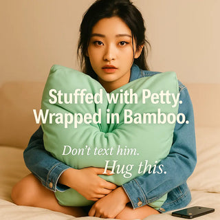 Breakup Gift Pillow – Mint Mirage “Zen Zaddy” | Cloud Technology™ Comfort Pillow for Anxiety, Bedtime, and Self-Care Healing Claire De Lune | The Cloud Technology Pillow | The Pillow That Hugs You Back soft pillow, travel pillow, sensory gift, comfort