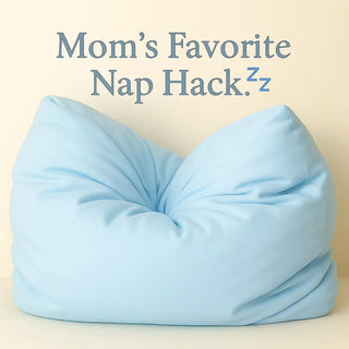 Tiny Travel Cloud by Claire De Lune Blue toddler daycare and nap pillow.