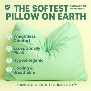 Breakup Gift Pillow – Mint Mirage “Zen Zaddy” | Cloud Technology™ Comfort Pillow for Anxiety, Bedtime, and Self-Care Healing Claire De Lune | The Cloud Technology Pillow | The Pillow That Hugs You Back soft pillow, travel pillow, sensory gift, comfort