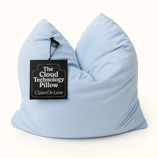 Soft Tiffany Blue Bamboo Cloud Travel Pillow for Kids and Adults