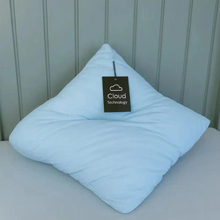 Cloud Technology Pillow in Tiffany Blue Square