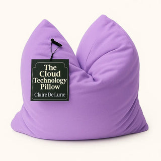 Claire De Lune Cloud Technology Pillow – Lavender Bamboo | Travel, Sensory, IVF, Dorm, Baby Shower & Bridesmaid Gift | Ultra Plush, Shapeable, Soft My Store