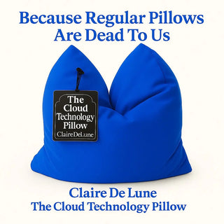 Claire De Lune Cloud Technology Pillow – Lavender Bamboo | Travel, Sensory, IVF, Dorm, Baby Shower & Bridesmaid Gift | Ultra Plush, Shapeable, Soft My Store