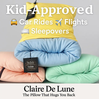 Claire De Lune Cloud Technology Pillow – Majestic Blue Bamboo | Travel, Sensory, IVF, Dorm, Baby Shower & Bridesmaid Gift | Ultra Plush, Shapeable, Soft My Store