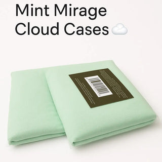 Mint Mirage Cloud Case By Claire De Lune – Soft 16” x 16" x 3” Pillow Cover for Travel, Baby Shower Gifts, Sensory Use & Dorm Decor My Store