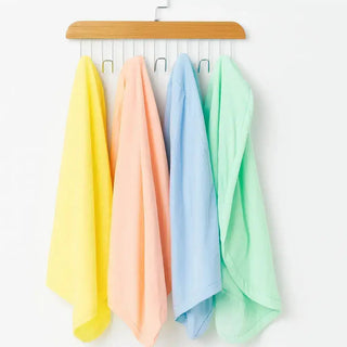 Cloud cases for Cloud Technology pillows in pink, blue, lemon and mint. Pillowcases made from soft bamboo.