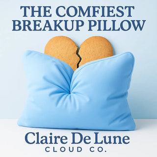 Crying in Couture – Luxury Breakup Pillow for Emotional Support & Sad Girl Sleep | Tiffany-Inspired Blue Bamboo Hug Pillow Claire De Lune | The Cloud Technology Pillow | The Pillow That Hugs You Back soft pillow, travel pillow, sensory gift, comfort
