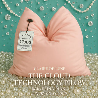 Claire De Lune Cloud Technology Pillow – Ballerina Pink Bamboo | Travel, Sensory, IVF, Dorm, Baby Shower & Bridesmaid Gift | Ultra Plush, Shapeable, Soft My Store