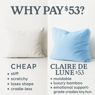 Tiffany Inspired Blue Cloud Pillow – Ultra Soft Bamboo Travel & Gift Pillow by Claire De Lune My Storesoft pillow, travel pillow, sensory gift, comfort