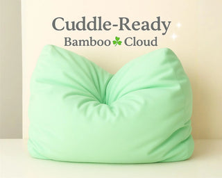 Mint Mirage Cloud Pillow – Ultra Soft Bamboo Travel & Gift Pillow by Claire De Lune My Storesoft pillow, travel pillow, sensory gift, comfort