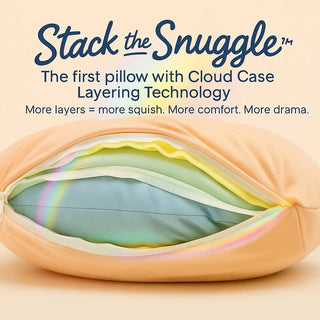 Lemon Drop Cloud Pillow Cover – 16x16 Travel & Sensory Case | Claire De Lune My Storesoft pillow, travel pillow, sensory gift, comfort