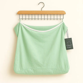 Mint green bamboo pillowcase cover for cloud technology pillows by Claire de lune cloud co.