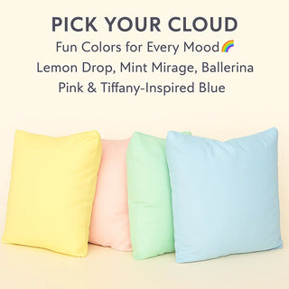 Mint Mirage Cloud Pillow – Ultra Soft Bamboo Travel & Gift Pillow by Claire De Lune My Storesoft pillow, travel pillow, sensory gift, comfort