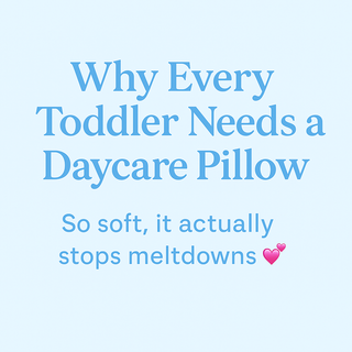 Collection showing why every toddler needs a daycare pillow by Claire De Lune Cloud Co.