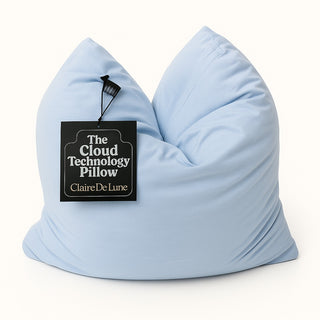 Soft Tiffany Blue Bamboo Cloud Travel Pillow for Kids and Adults