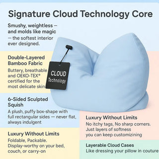Tiny Travel Cloud – Kids Travel Pillow for Daycare & Naps Claire De Lune | The Cloud Technology Pillow | The Pillow That Hugs You Back