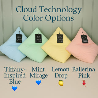 Cloud Case features: smushier feel, bamboo viscose fabric, eco-conscious, machine washable, OEKO-TEX certified, and seasonal color drops. Designed for softness, comfort, and gifting appeal.