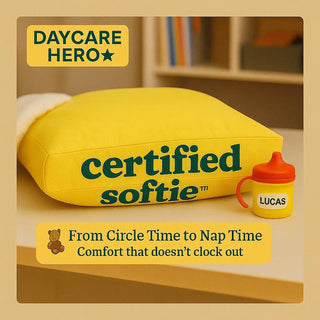 Certified Softie Daycare Cloud Pillow – Ultra Soft & Squishy Bamboo Toddler Sleep Hack by Claire De Lune My Storesoft pillow, travel pillow, sensory gift, comfort