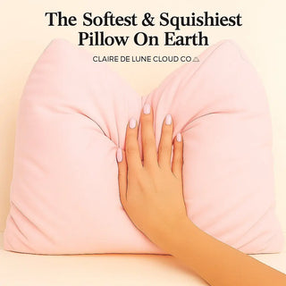 Ballerina Pink Cloud Pillow – Ultra Soft Bamboo Travel & Gift Pillow by Claire De Lune My Storesoft pillow, travel pillow, sensory gift, comfort
